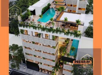 Departamento · 31m² · 1 Recámara · 1 Estacionamiento · Departamento Tipo Estudio con Balcón en Playa del Carmen. Rooftop, Bar, Gym. Alberca. Preventa.