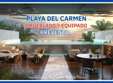 Departamento · 48m² · 1 Recámara · 1 Estacionamiento · Estudio con Balcón, Amueblado y Equipado. Playa del Carmen, a 3 Minutos del Mar. Ideal Para Airbnb.