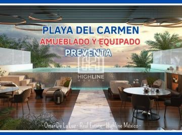 Departamento · 48m² · 1 Recámara · 1 Estacionamiento · Estudio con Balcón, Amueblado y Equipado. Playa del Carmen, a 3 Minutos del Mar. Ideal Para Airbnb.