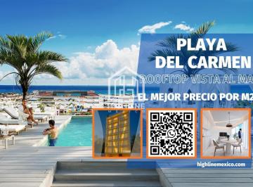 Departamento · 40m² · 1 Recámara · 1 Estacionamiento · Departamento de 1 Habitacion con Terraza. Playa del Carmen. Rooftop, Vista Al Mar, Alberca, Gym.