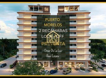 Departamento · 103m² · 2 Recámaras · 1 Estacionamiento · Preventa! Departamento de 2 Recámaras Lock - Off. Amenidades y Plaza Comericial. Puerto Morelos.