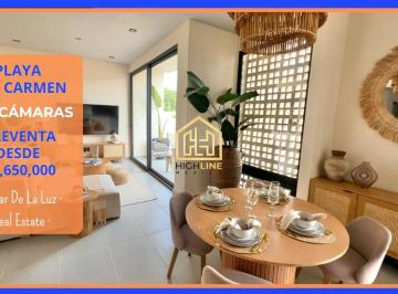 Departamento · 90m² · 3 Recámaras · 1 Estacionamiento · Departamento en Venta. Playa del Carmen. 3 Recámaras. con Terraza. Cancha de Padel, Gym, Alberca.