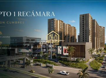 PREMIUM · Departamento de 1 Recámara con Balcón en Cancún. Cine, Alberca, Coworking. Sportbar. Preventa.