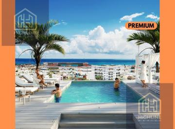 Departamento · 65m² · 2 Recámaras · Departamento 2 Habitaciones con Terraza. Playa del Carmen. a 3 Minutos de La Playa. Rooftop, Alberca