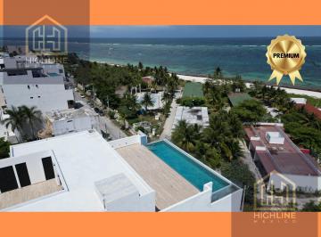 Departamento · 31m² · 1 Recámara · 1 Estacionamiento · Estudio con Balcón y Vista Al Mar. Puerto Morelos. Rooftop, Alberca, Restaurante.