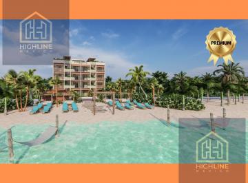 Departamento · 51m² · 1 Recámara · 1 Estacionamiento · Departamento en Venta con Vista Al Mar, Equipado y Amueblado en Mahahual