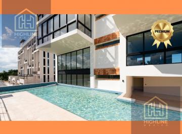 Departamento · 282m² · 3 Recámaras · 3 Estacionamientos · Town House 3 Habitaciones con Terraza en Cancún, Zona Sur. Alberca, Gym, Coworking. Entrega Inmediata