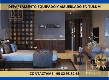 Departamento · 50m² · 1 Recámara · 1 Estacionamiento · Estudio con Balcón en Venta. Financiamiento Directo a 12 y 18 Meses. Entrega Nmediata. Ideal Arbnb