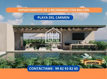 Departamento · 55m² · 2 Recámaras · 1 Estacionamiento · Departamento de 2 Recámaras con Balcón en Playa del Carmen, Preventa.