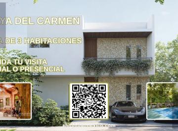EXCLUSIVIDAD · Villa de 3 Habitaciones con Terraza en Venta. Playa del Carmen. Cancha de Padel, Gym, Casa Club.