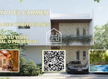 EXCLUSIVIDAD · Villa de 3 Habitaciones con Terraza en Venta. Playa del Carmen. Cancha de Padel, Gym, Casa Club.