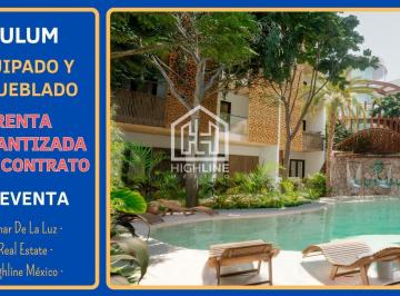 Departamento · 91m² · 2 Recámaras · 1 Estacionamiento · Renta Garantizada 2 Años! Departamento 2 Recámaras. Plungepool y Terraza. Amueblado y Equipado.