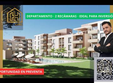 Departamento · 95m² · 2 Recámaras · 1 Estacionamiento · Oportunidad de Preventa. departamento de 3 Recámaras con Terraza. Cocina Equipada, A/a y Closets.