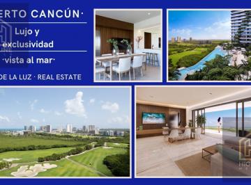 Departamento · 112m² · 2 Recámaras · 2 Estacionamientos · Departamento 2 Recámaras con Terraza y Vista Al Mar. Puerto Cancún. Alberca, Sport Bar, Spa. Gym.