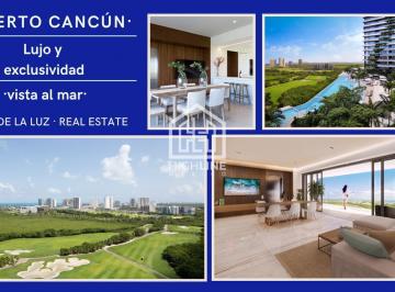 Departamento · 112m² · 2 Recámaras · 2 Estacionamientos · Departamento 2 Recámaras con Terraza y Vista Al Mar. Puerto Cancún. Alberca, Sport Bar, Spa. Gym.