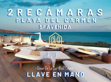 Departamento · 94m² · 2 Recámaras · 1 Estacionamiento · Departamento Equipado y Amueblado. 2 Recámaras. Sobre La Quinta Av. Rooftop con Vista Al Mar.