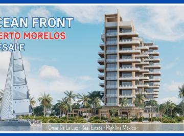 Departamento · 124m² · 2 Recámaras · 1 Estacionamiento · Departamento en Venta. Amueblado y Equipado. Alberca Privada, Balcón, Vista Al Mar. Puerto Morelos.