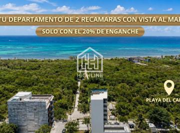 Departamento · 63m² · 2 Recámaras · Departamento 2 Recamaras Vista Al Mar/ Preventa/ Playa del Carmen/ Alberca/ Gym/oportunidad!