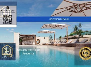 Departamento · 40m² · 1 Recámara · 1 Estacionamiento · Departamento en Playa del Carmen Alberca Infinita con Vista Al Mar, Rooftop Bar y Área de Grill