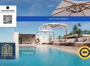 Departamento · 40m² · 1 Recámara · 1 Estacionamiento · Departamento en Playa del Carmen Alberca Infinita con Vista Al Mar, Rooftop Bar y Área de Grill