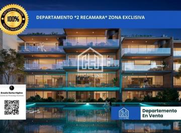 Departamento · 90m² · 2 Recámaras · 1 Estacionamiento · Departamento Residencia de Lujo en Playacar con Amenidades Tipo Club Excelente Zona