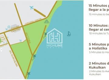 Departamento · 74m² · 2 Recámaras · 1 Estacionamiento · Departamento en Venta en Tulum 2 Habitaciones Lock - Off con Alberca Roi Inmediato Gym Crypto