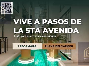 Departamento · 63m² · 1 Recámara · 1 Estacionamiento · Penthouse de 1 Habitacion en Playa del Carmen en Zona Centro