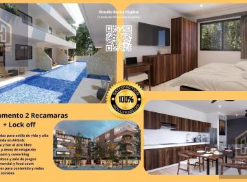 Departamento · 147m² · 2 Recámaras · 1 Estacionamiento · Departamento Invierte en Tulum Zona Aldea Zama con Alto Potencial de Renta