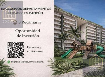 Departamento · 143m² · 3 Recámaras · 2 Estacionamientos · Departamento Cancún I Exclusividad I Roi I Alberca Infinity I Excelente Ubicación