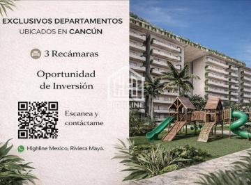 Departamento · 143m² · 3 Recámaras · 2 Estacionamientos · Departamento Cancún I Exclusividad I Roi I Alberca Infinity I Excelente Ubicación