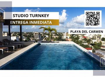 Departamento · 45m² · 1 Recámara · Studio en Venta Playa del Carmen Cerca de La Playa Llave en Mano