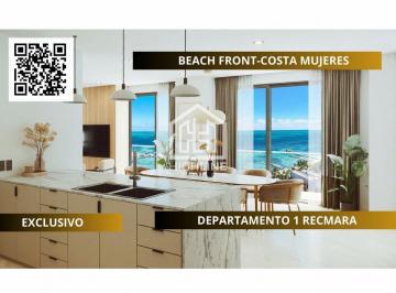 Departamento · 67m² · 1 Recámara · 1 Estacionamiento · Departamento en Venta Costa Mujeres Frente Al Mar 1 Recámara con Acceso a Playa