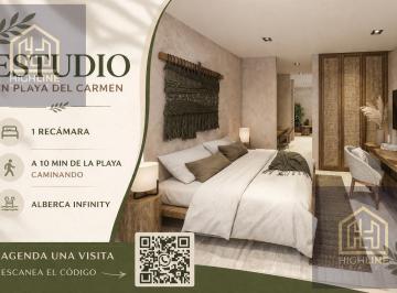 Departamento · 44m² · 1 Recámara · Estudio en Venta I Playa del Carmen I 1 Rec I I Alberca Infinity Ocean View