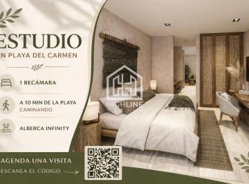 Departamento · 44m² · 1 Recámara · Estudio en Venta I Playa del Carmen I 1 Rec I I Alberca Infinity Ocean View