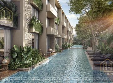 Departamento · 65m² · 2 Recámaras · Departamento en Venta en Tulum de 2 Habitaciones con Alberca, Gym y Seguridad 24/7