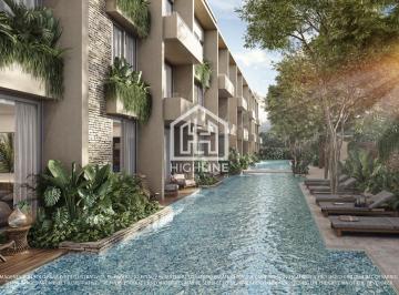 Departamento · 65m² · 2 Recámaras · Departamento en Venta en Tulum de 2 Habitaciones con Alberca, Gym y Seguridad 24/7