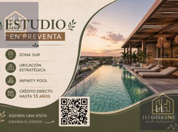 Departamento · 57m² · 1 Recámara · 1 Estacionamiento · Preventa Departamentos Zona Sur Cancun I Crédito Directo I Rooftop y Alberca