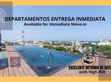 Departamento · 55m² · 2 Recámaras · 1 Estacionamiento · Oportunidad Departamento en Playa del Carmen |frente Al Mar en 5ta Av | A300 m del Mar