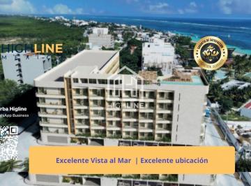 Departamento · 51m² · 1 Recámara · 1 Estacionamiento · Departamento en Puerto Morelos | Rooftop y Vista Mar |rooftop: con Asoleadero, Jacuzzi, Alberca