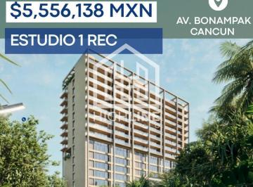 Departamento · 73m² · 1 Recámara · 1 Estacionamiento · Preventa Condos I Alta Plusvalía I Av Bonampak Cancun I Shopping Zone I Rooftop 360