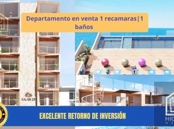 Departamento · 57m² · 2 Recámaras · 1 Estacionamiento · Oportunidad Departamento con Vista Al Mar en Playa del Carmen