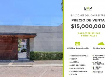 Casa de 3 habitaciones, León · Casa de 1000 m² con 3 Habitaciones en Venta en Balcones del Campestre