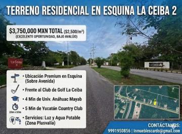 Terreno / Lote · 1500m² · Terreno Residencial en Esquina Sobre La Av en La Ceiba 2