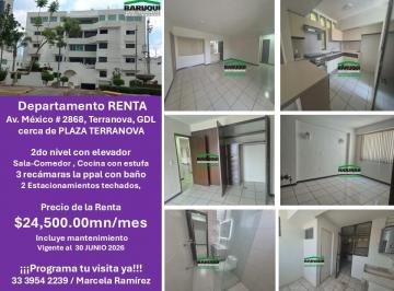 Departamento de 3 habitaciones, Guadalajara · Departamento Cerca Plaza Terranova