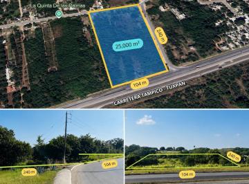 Terreno / Lote · 25000m² · Terreno en Venta a Bordo de Carretera a 1 Min de Puente Tampico.
