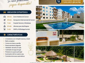 Departamento de 2 habitaciones, Benito Juárez · Se Renta Departamento en 1 Nivel en Privadas Sacbe. Zona Norte