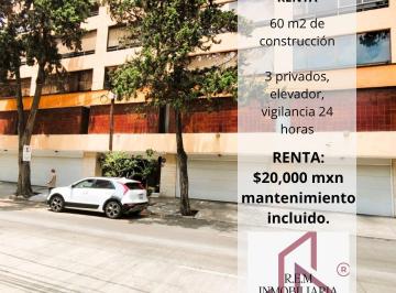 Oficina · 60m² · 3 Recámaras · Renta de Oficina Comercial Colonia Nochebuena