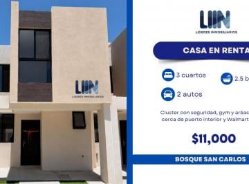 Casa de 3 habitaciones, León · Casa en Renta en Bosque San Carlos