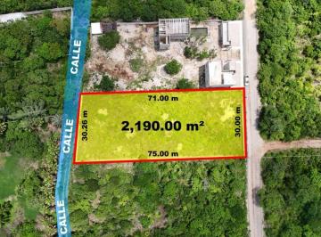 Terreno / Lote , Mérida · Terreno de 2190 m² en Venta en Cholul Medidas 30 X 75 y Acceso a Dos Calles