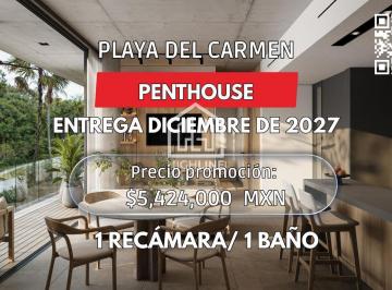 Departamento · 70m² · 1 Recámara · 1 Estacionamiento · Penthouse 1 Recámara | Playa del Carmen | Zona de Alto Crecimiento | con Cancha de Padel